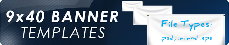 9' x 40' Vinyl Banner Templates | Banners.com