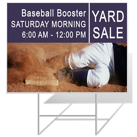 baseball yard sign