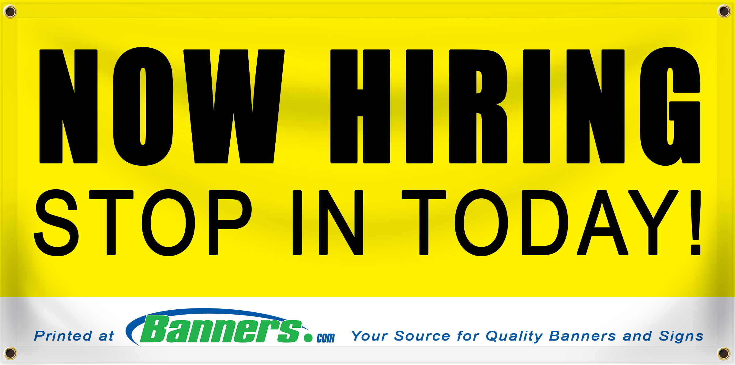 Now Hiring Co-Sponsor Banners | Banners.com 